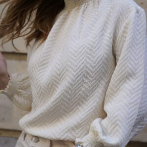 Blouse PHILIPPINE - chevrons écru