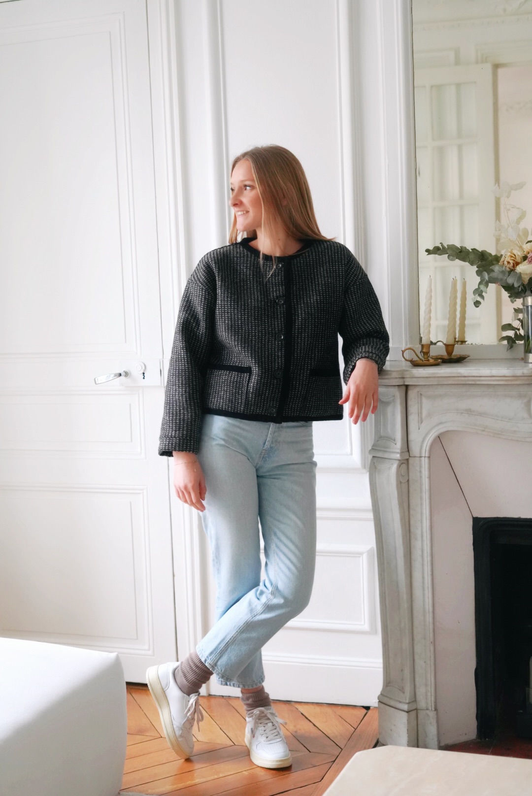 Veste BRUNE - Pied-de-poule