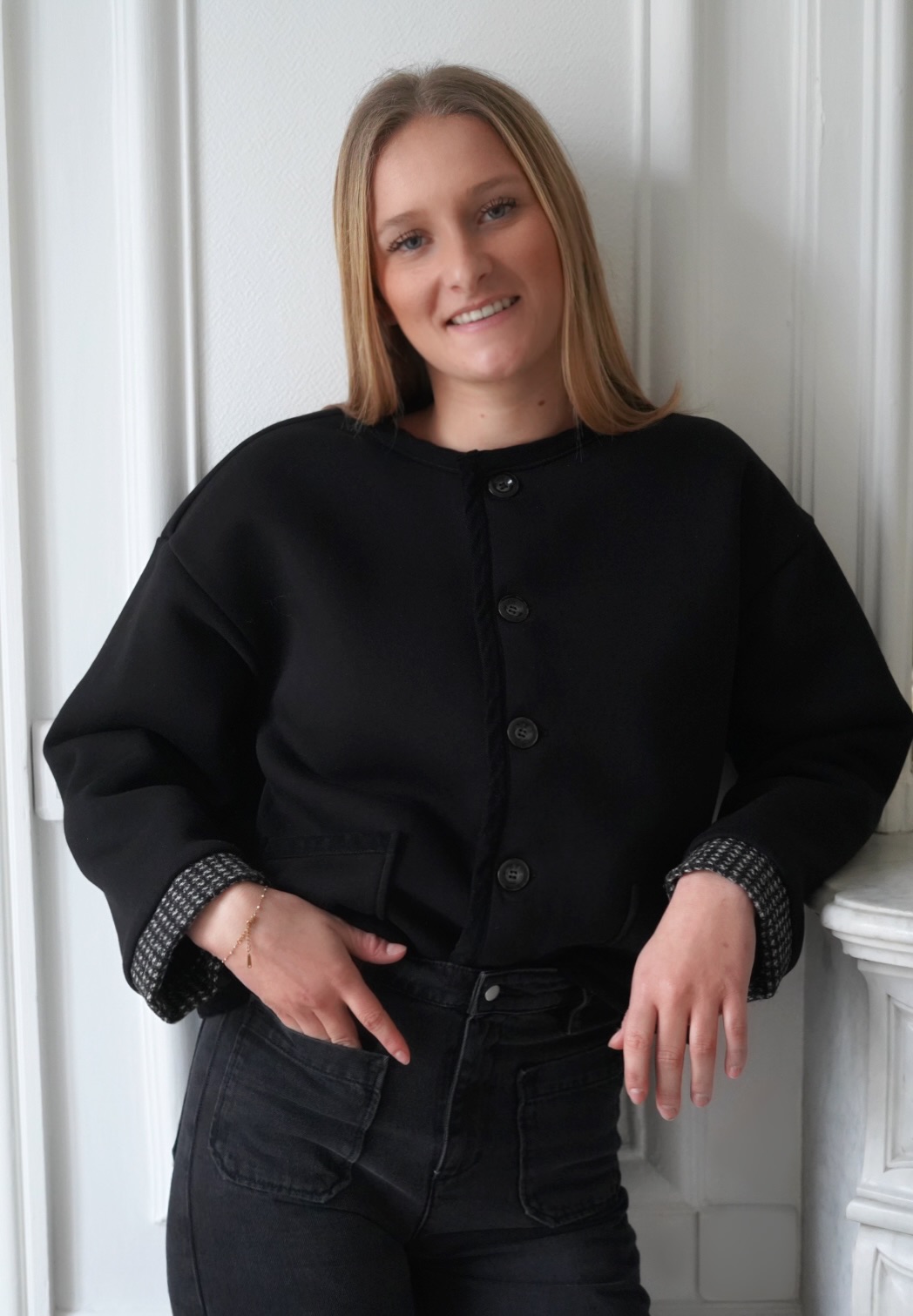 Veste BRUNE - Pied-de-poule
