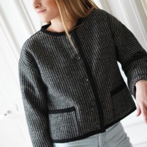 Veste BRUNE - Pied-de-poule