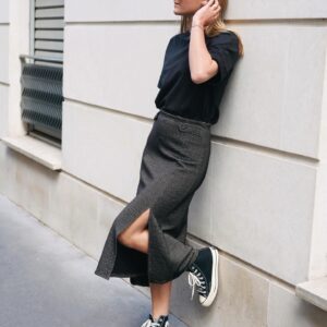 Jupe TILLIE - Black Lurex