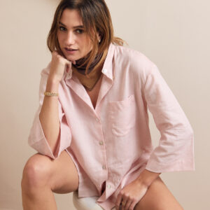 Chemise PLANE Linen rose