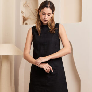 Robe FIBRA Black linen
